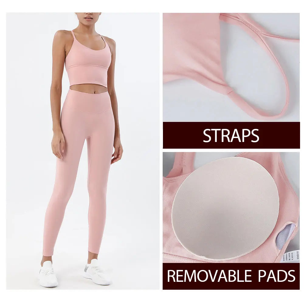 Naked Feel 2-Piece Gym Set (Bra & Leggings)